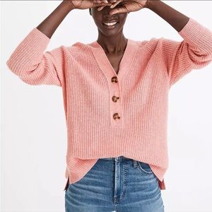 Madewell Ribbed Lyle Henley Sweater